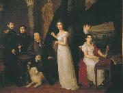 Vasily Tropinin Family portrait of counts Morkovs, Germany oil painting artist